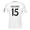 Real Madrid Valverde 15 Hjemme 2024-25 - Barn Draktsett
